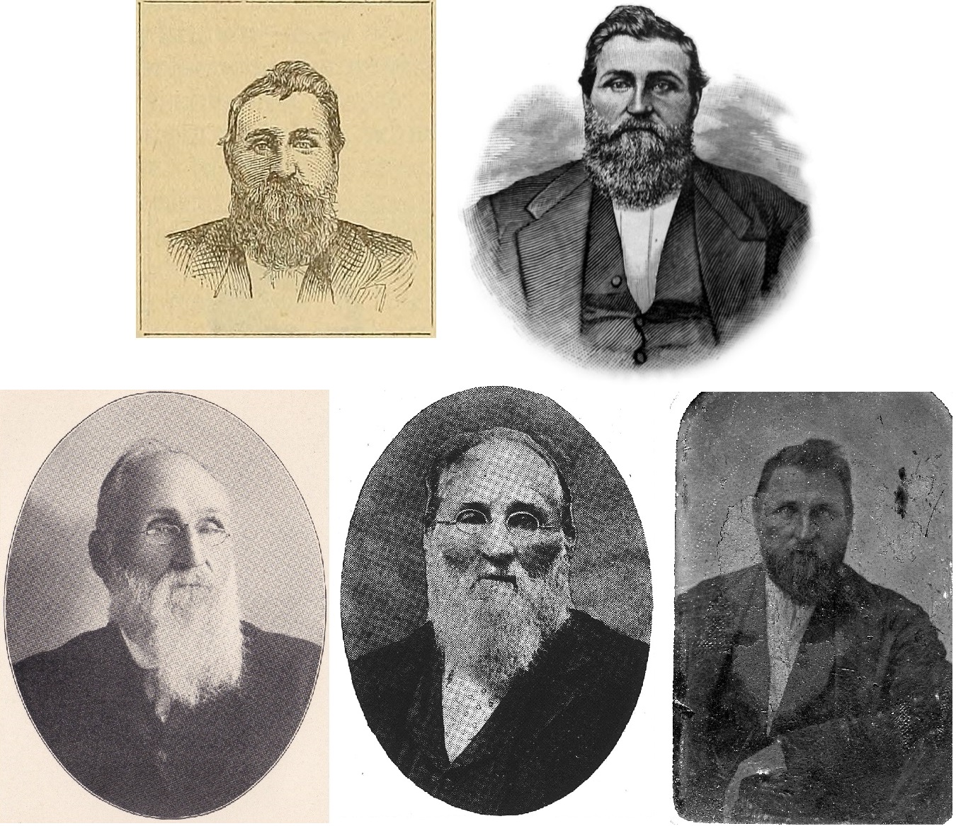 five depictions of 80 Washington Leonard Geiger